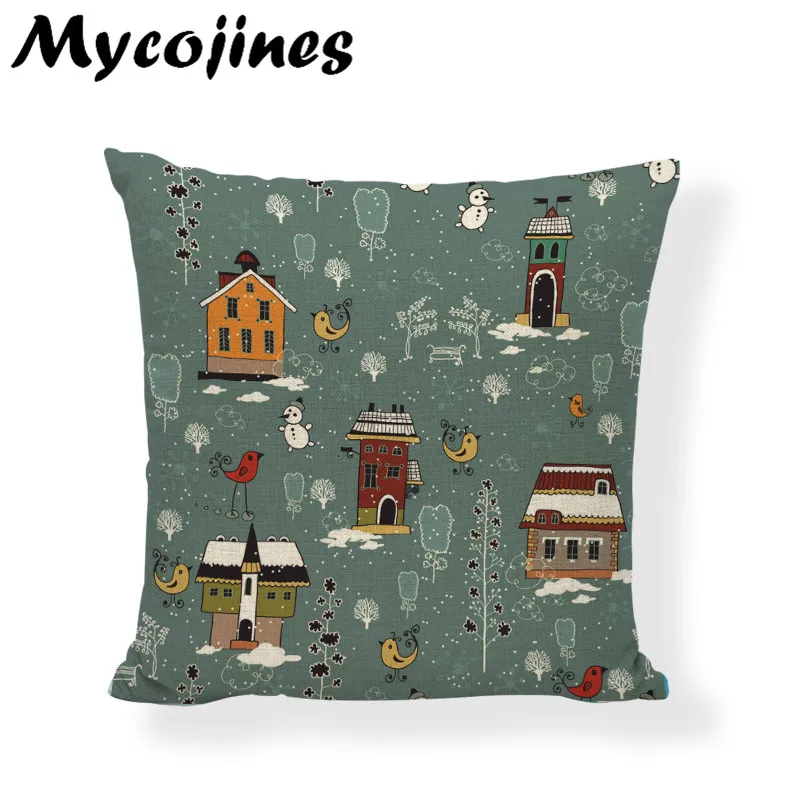 Наволочка на новый год наволочка в виде деда мороза и елки украшение для дома