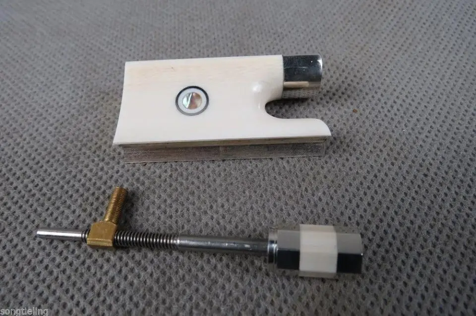 

the best material violin bow frog 4/4, silver mounted