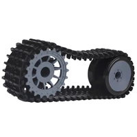 tracked crawler wheel kits for diy robot car chassis smart tank platform for robotic diy kid educational
