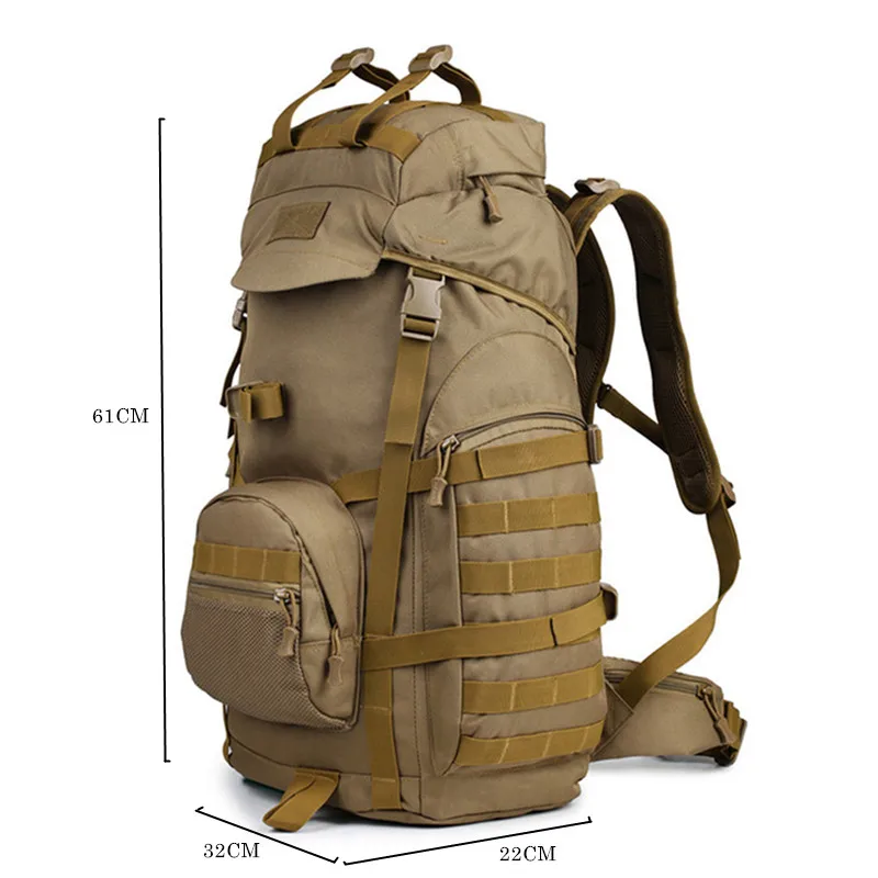 Военный Тактический Рюкзак Molle объемом 50 л уличная Сумка для кемпинга походов