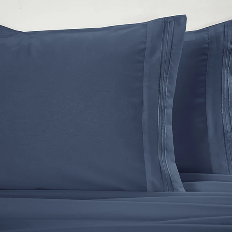 Домашний текстильный однотонный Комплект постельного белья из четырех