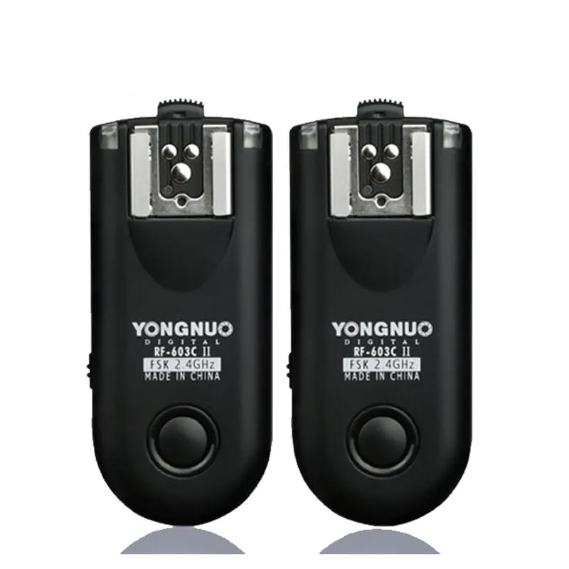 YONGNUO RF-603 II C1 rf603ii C1 Беспроводной вспышка триггера 2 трансиверы для Canon 70D 60D 650D 700D 600D 550D 450D 100d 1100D