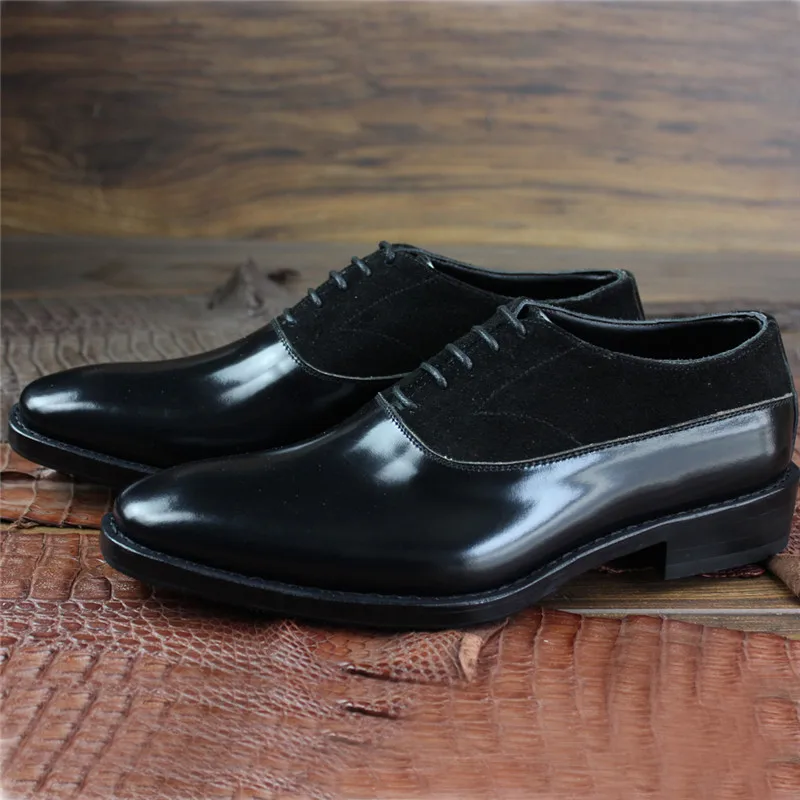 MALONEDA/официальная обувь ручной работы из лакированной кожи и коровьей замши