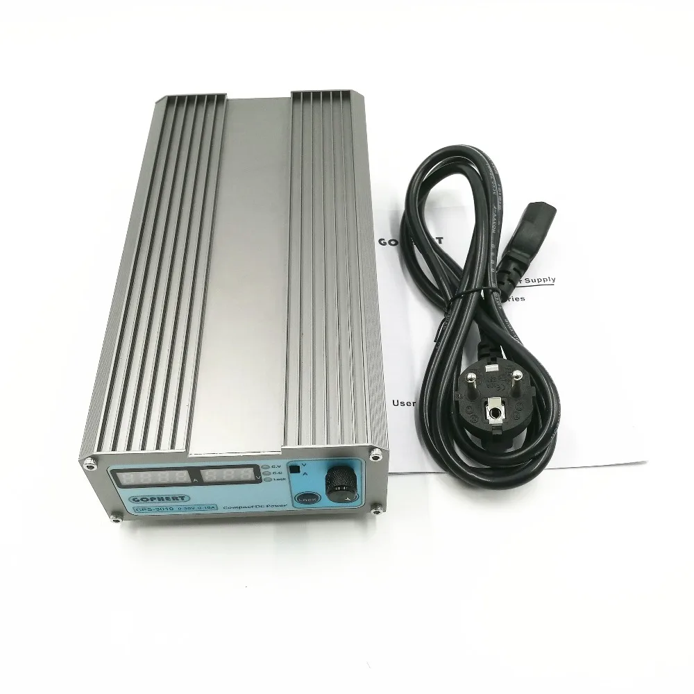 220V/110V CPS-3010 300W 0-30V/0-10A Gopher компактный цифровой Регулируемый источник питания