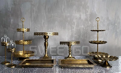 Bronze pieces Высокое качество свадебный торт стенд набор кекс украшение для десерта стеклянный купол хрустальные конфеты бар вечерние события поставщик столовая посуда - Цвет: Bronze pieces