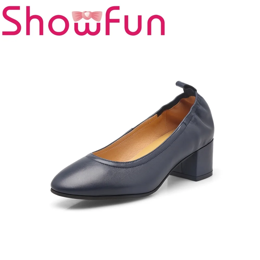 Showfun натуральная кожа женская обувь повседневная краткий овчины с круглым носком