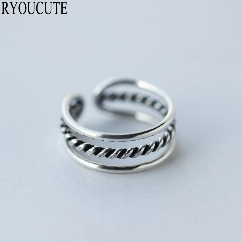 Женское серебряное кольцо в богемном стиле регулируемый размер|Кольца для