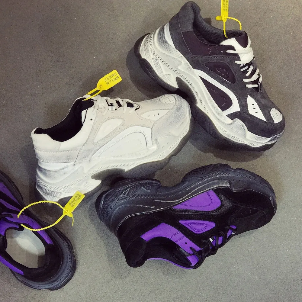 2019 в Корейском стиле модная обувь женская на толстой подошве Харадзюку цвет