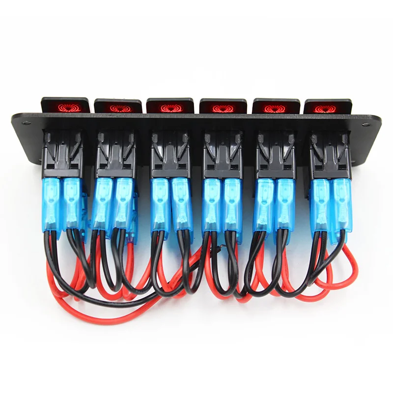 Многофункциональный 6 переключателей качалки Панель лодка автомобиля