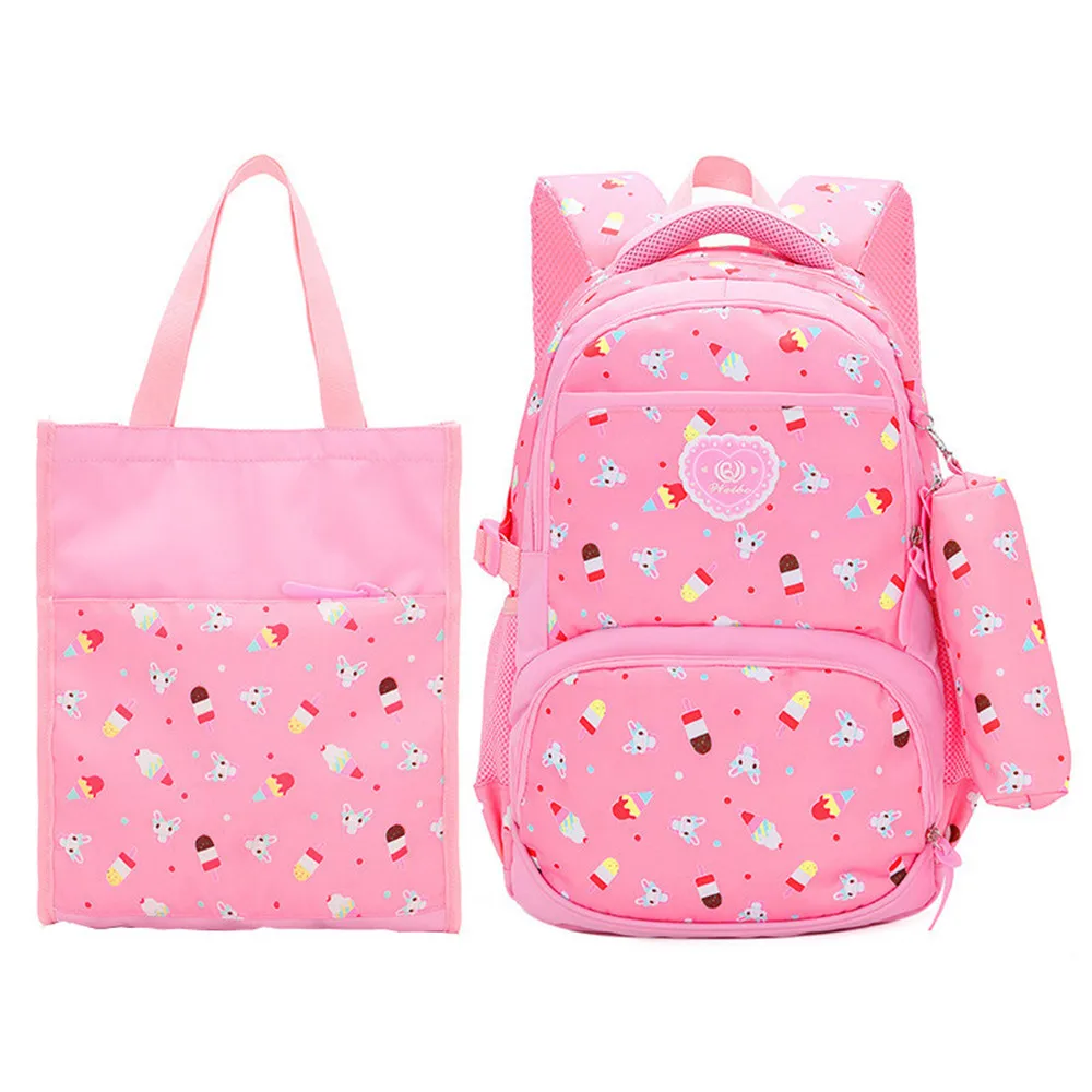 Школьные сумки 3 шт./компл. рюкзак с принтом Детские милые рюкзаки для
