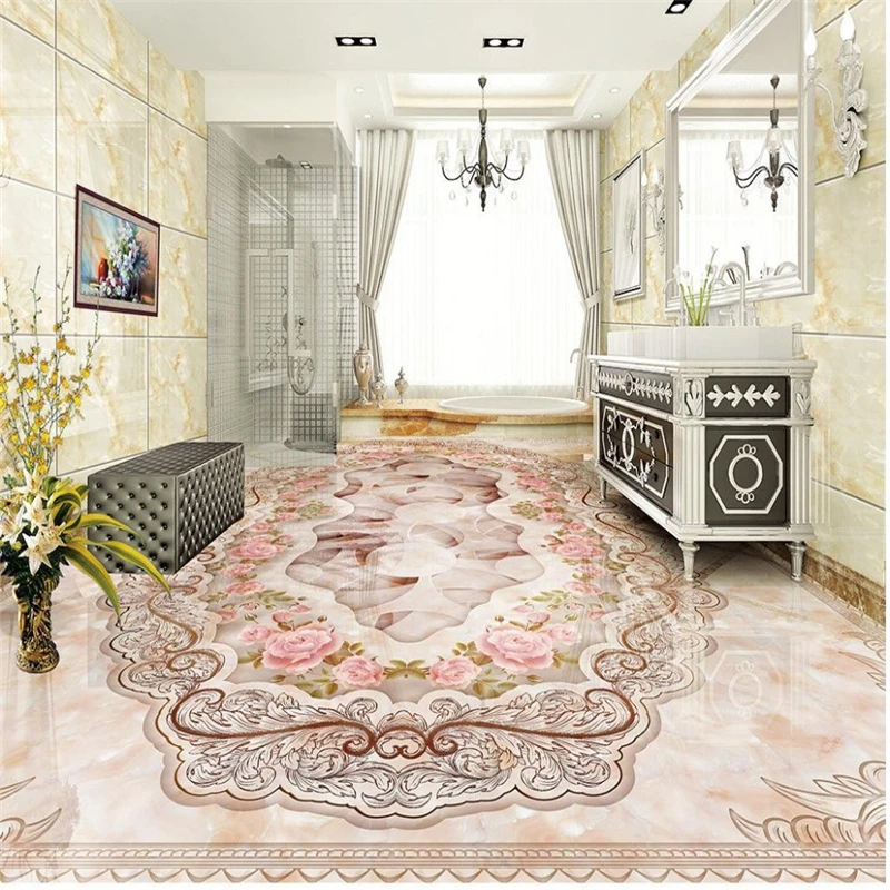 Декоративный пол живопись на заказ самоклеющиеся 3D обои гостиная для гостиной