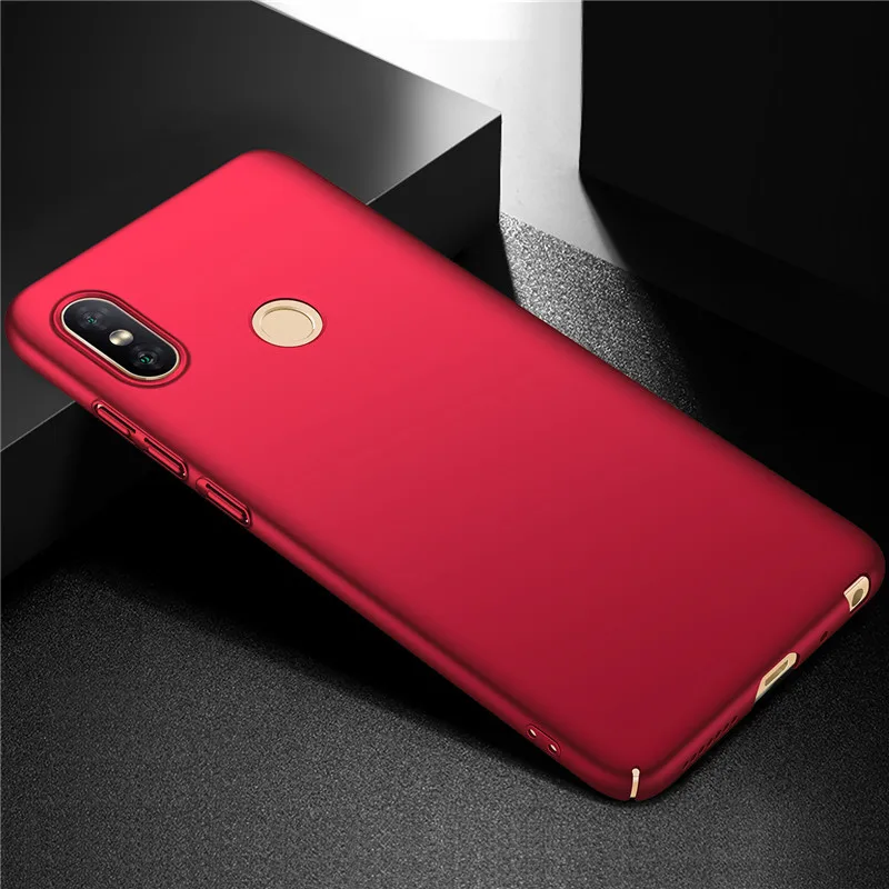 Чехол для Xiaomi Redmi Note 5 Pro, чехол для Mofi Redmi Note 5, чехол, твердая задняя крышка, однотонный цвет, черный, синий, красный, розовое золото, простой