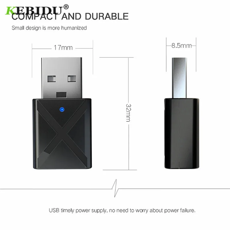KEBIDU USB Bluetooth приемник передатчики 5 0 беспроводной аудио музыка стерео адаптер