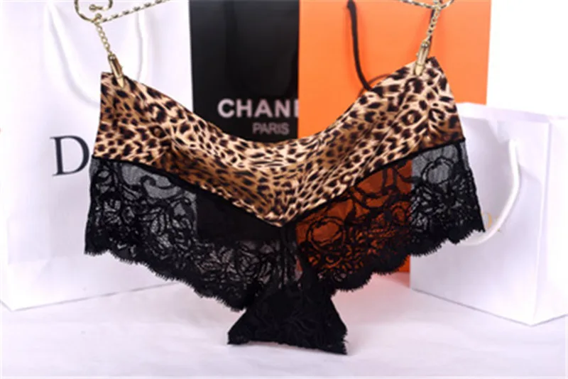 Модное нижнее белье для девочек с леопардовым принтом бесшовное модное