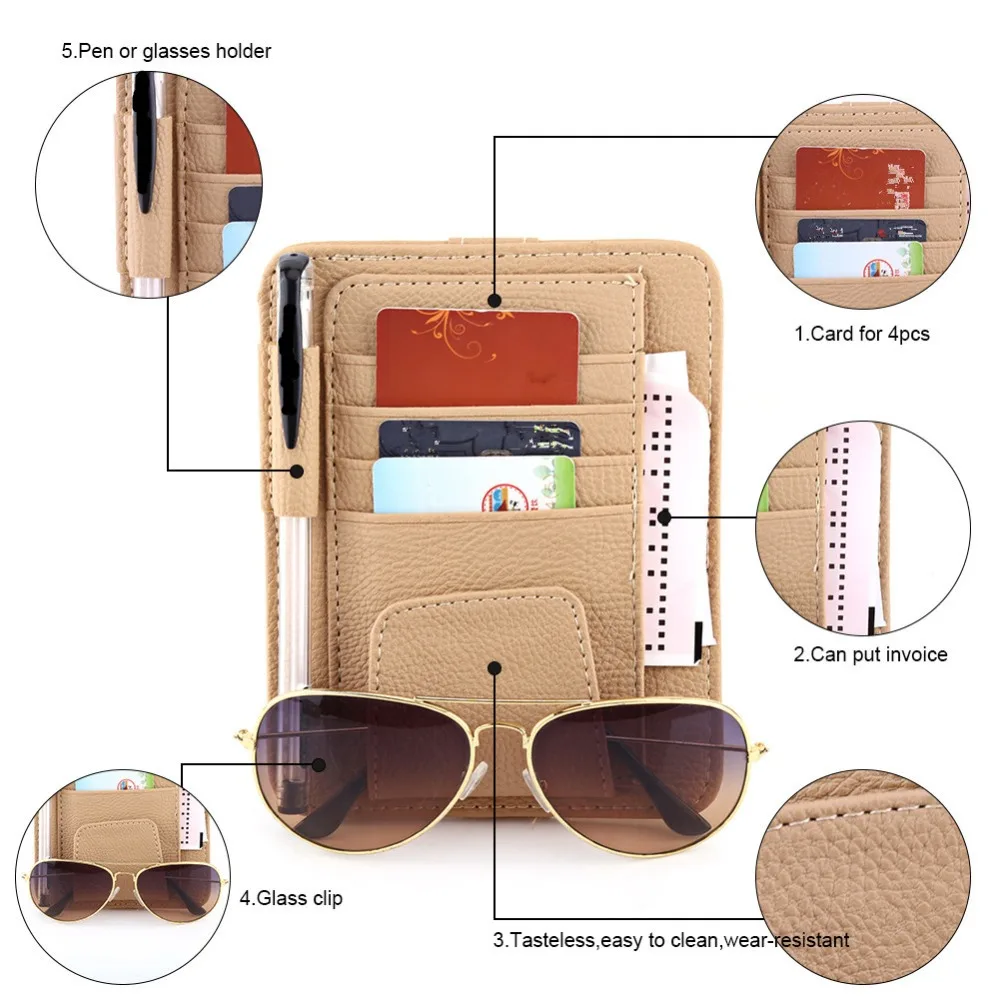 Автомобильный козырек для хранения карт органайзер солнцезащитного козырька