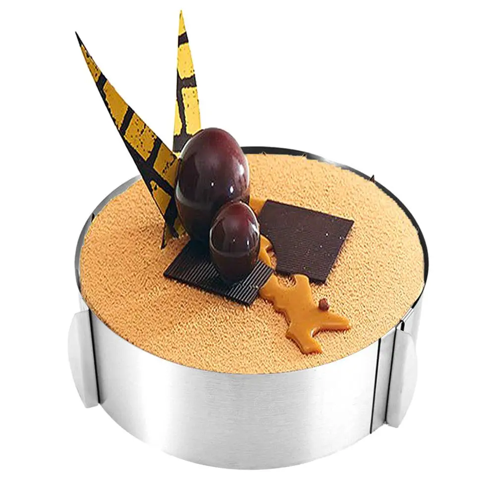 Горячая продажа 1 шт. выдвижной круглый мусс из нержавеющей стали кольцо