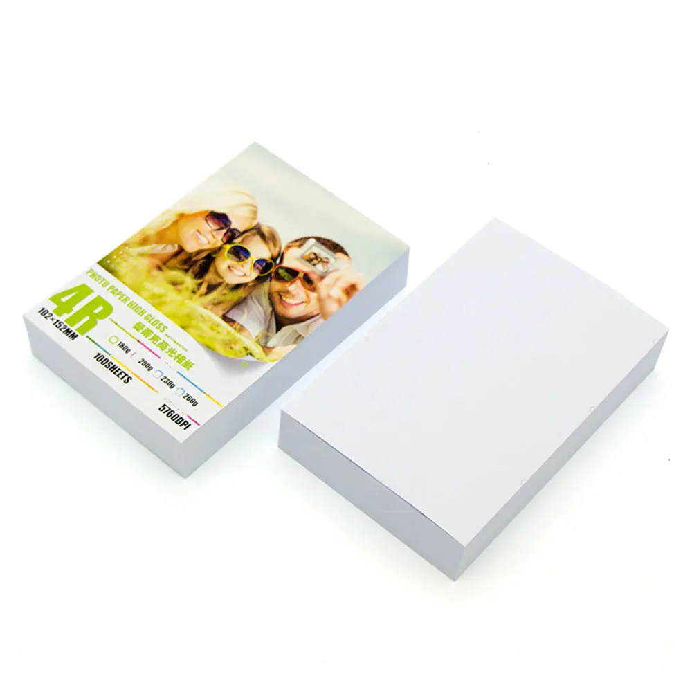 5R Photo Paper Glossy Printer Photographic High-gloss paper for Inkjet Office Supplies 100 Sheets /Pack | Канцтовары для офиса и