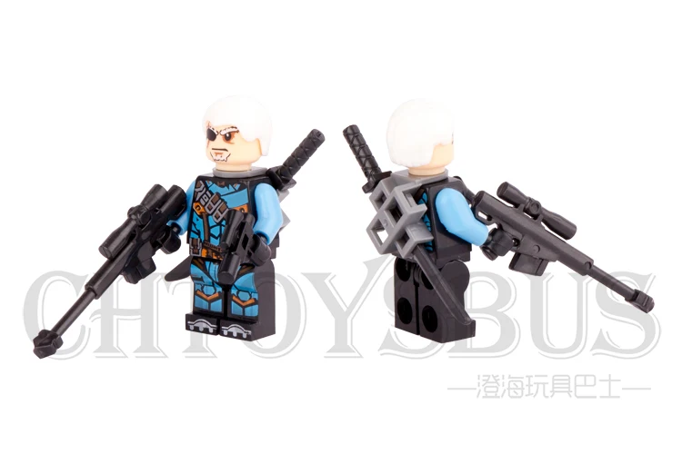 Один Продажу Deathstroke Слейд Wilson меч ружье Super Heroes Мстители Соберите маленькие