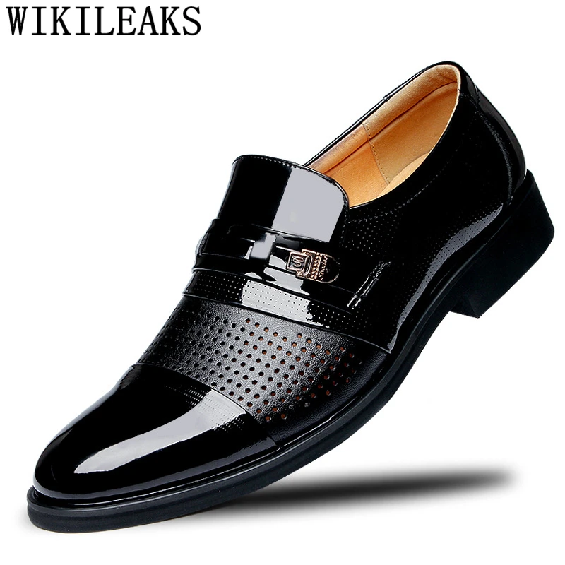 

Formal Shoes Men Classic Patent Leather Shoes For Men Coiffeur Office Shoes Men Elegant Luxury Brand Chaussure Homme Ayakkabi