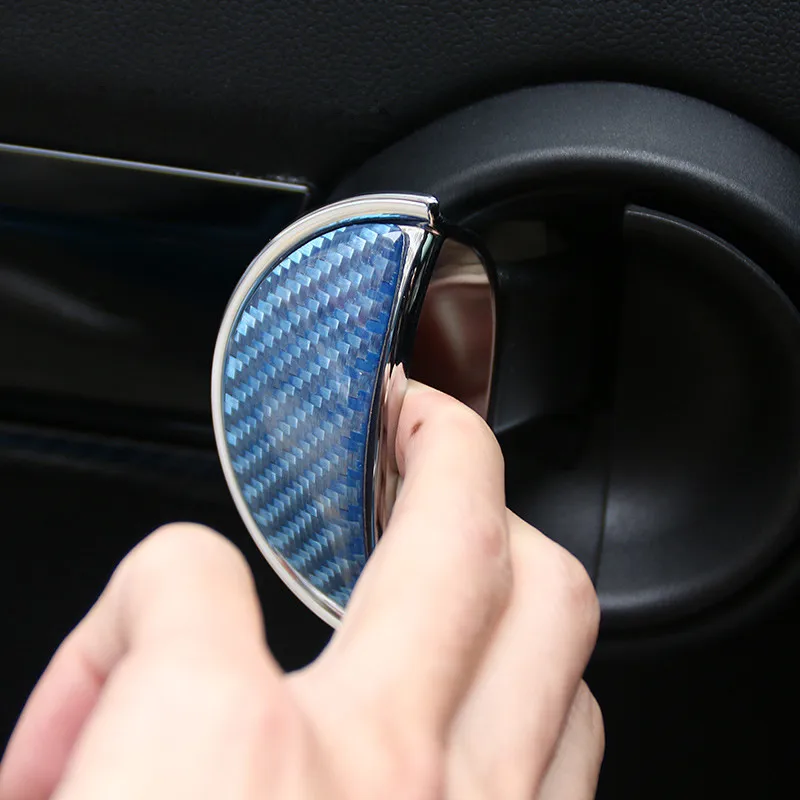 Углеродного волокна салона наклейка для дверной ручки для Mini Cooper F54 F55 F56 F60 R55 R56 R60 R61 Средства для укладки волос