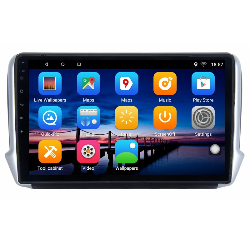 10 &quot2 + 32G 2.5D IPS Android 8 1 автомобильный DVD мультимедийный плеер GPS для Peugeot 2008 208 2013 2014