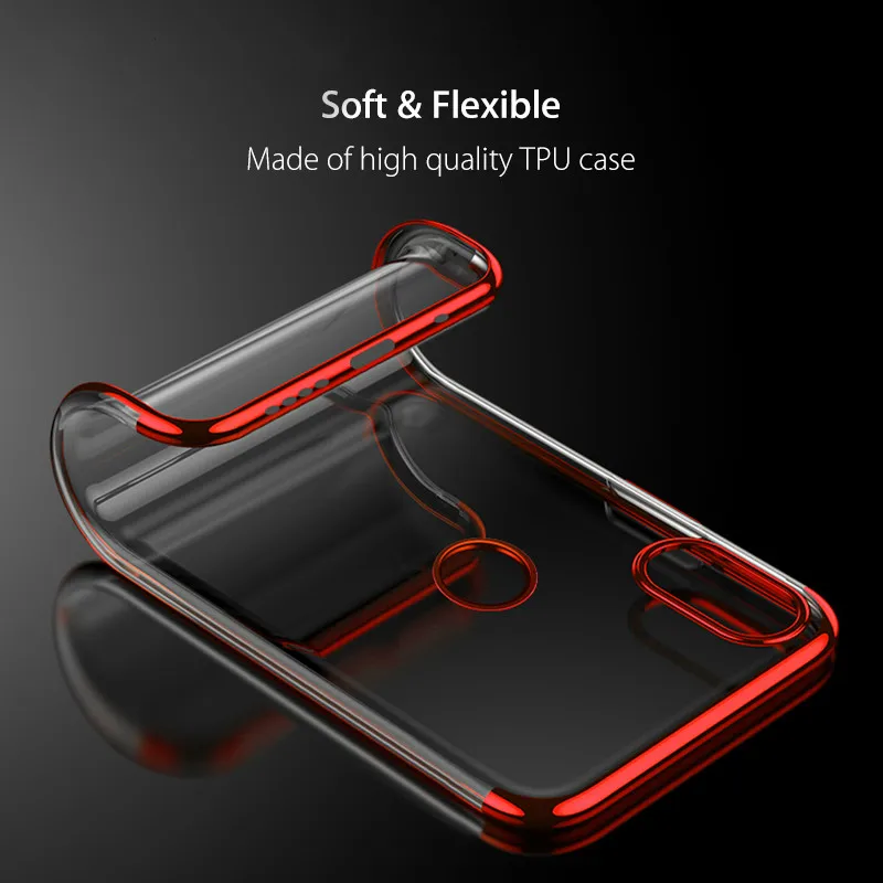 Electroplate TPU Case for Xiaomi 8 Mi A1(5X) A2(6X) Mix 2 2S Soft Flexible Cover Color |