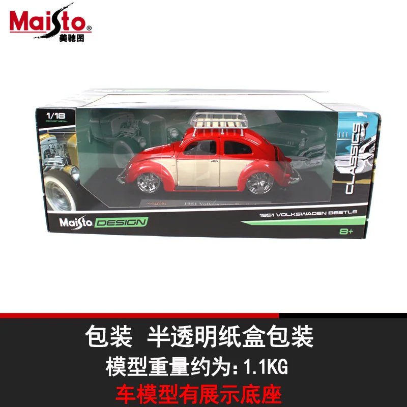 Коллекционная металлическая модель автомобиля Maisto 1:18 для мужчин в оригинальной