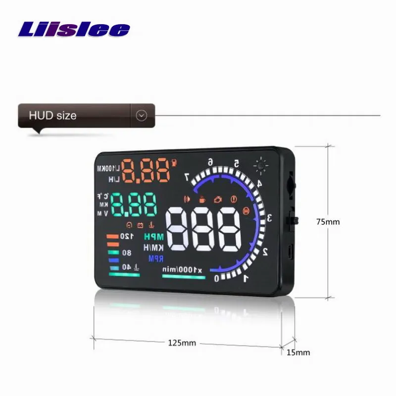 Автомобильный HUD Дисплей с безопасным приводом для Peugeot 307/308/405/406/407/408/508 Авто