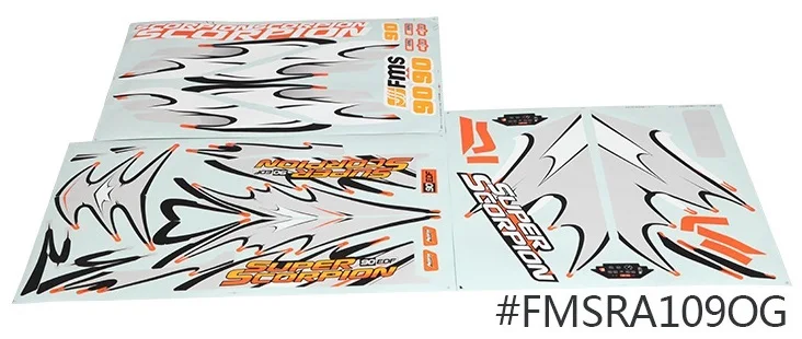 Rc самолет Стикеры части для FMS 90 мм Скорпион Jet FMS097|rc plane stickers|rc partpartes rc |