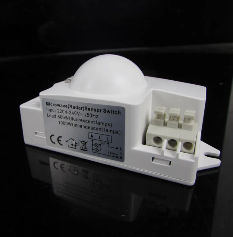 Hot sale New Arrival 360 500W Microwave Smart Motion Sensor AC220-240V Light Radar Switch Ceiling Recessed Wall sensor