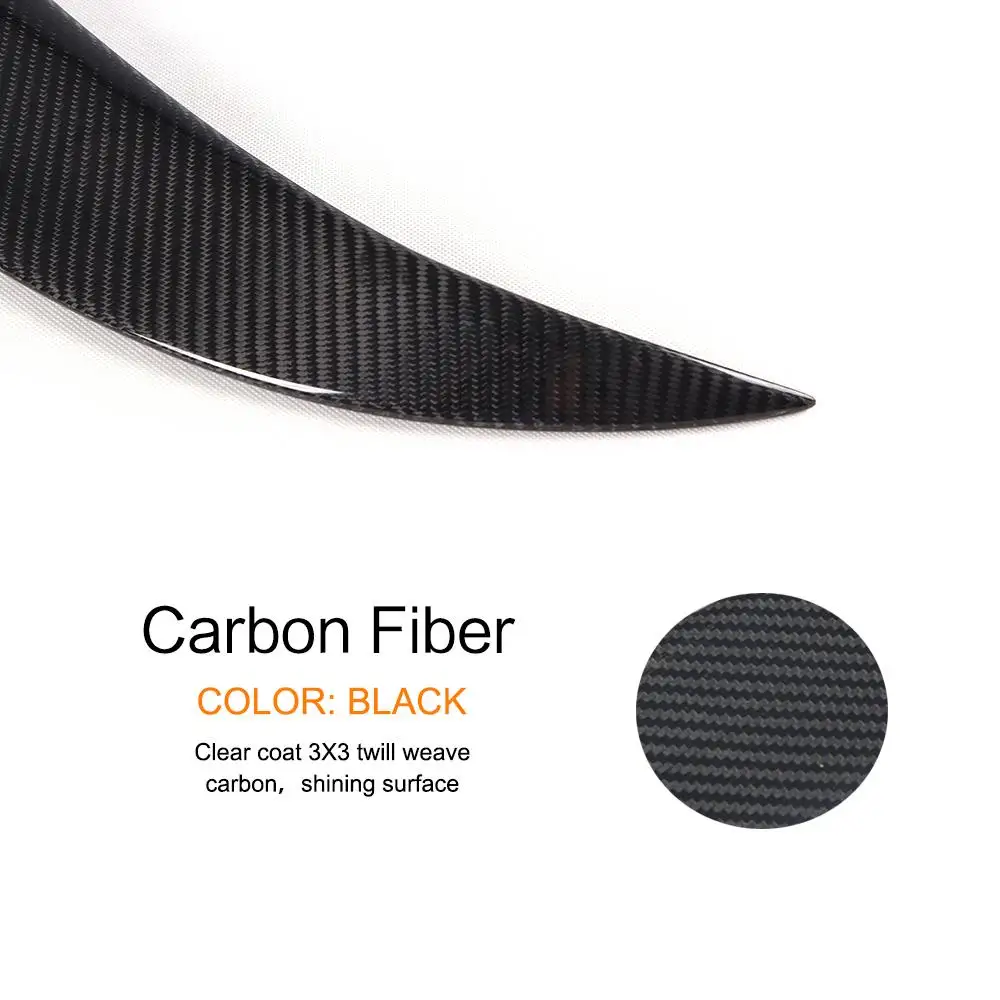 Автомобильный задний спойлер из углеродного волокна на крышу багажника для