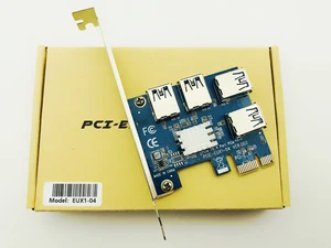 Райзер PCIE PCI-E PCI Express Riser Card от 1x до 16x1 до 4 USB 3,0 слот-концентратор, адаптер для майнинга биткоинов, устройств BTC