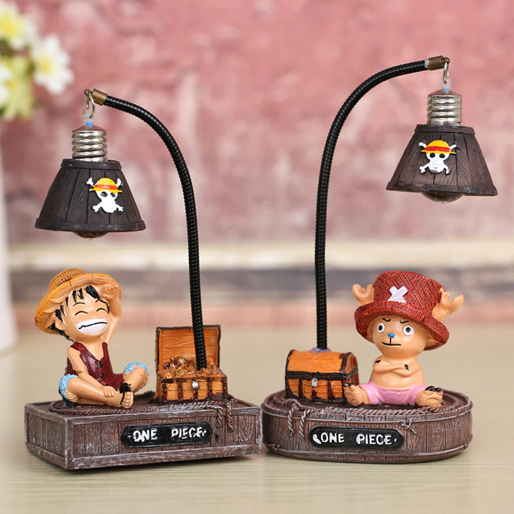 S. orange Anime ONE PIECE Monkey D. Луффи и Тони Чоппер настольная лампа LED ночник декоративное