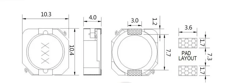 10 шт./лот 10*10*4 мм SMD Мощность индуктор 3.3uH 3.3uh 3R3 CDRH104R индуктивности проволочный Чип экранированная Катушка Индуктивности