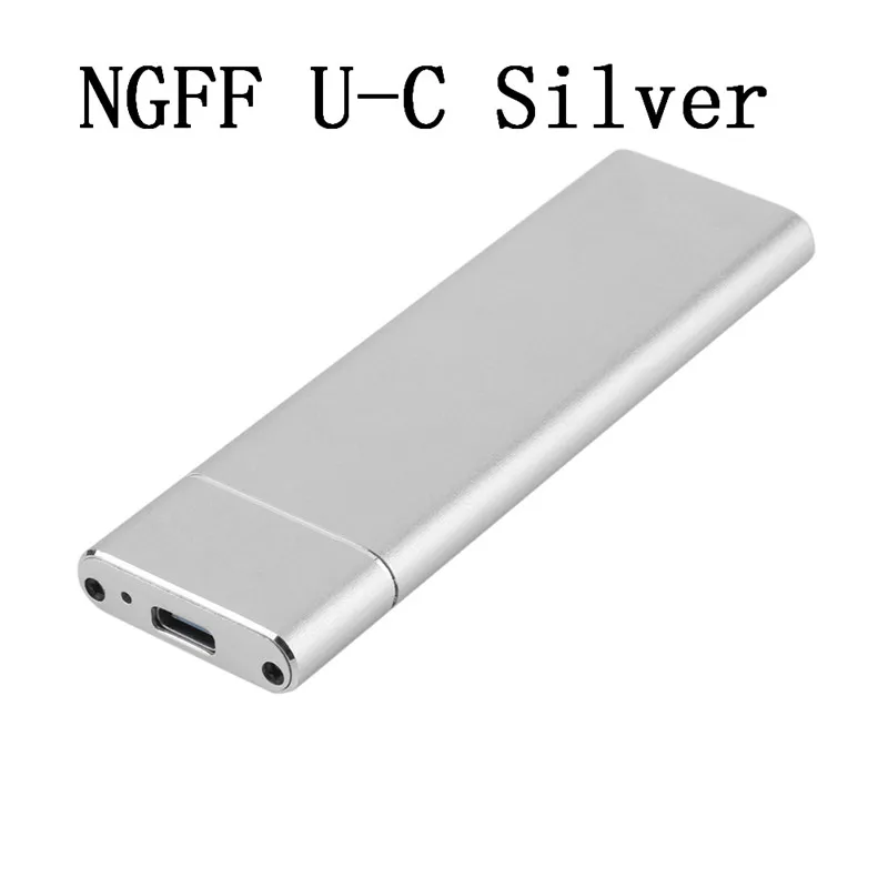 NGFF U-C Silver M.2 NGFF C-C/U-C SSD 6 Гбит/с к USB 3,1 type-C конвертер адаптер Корпус чехол твердотельный жесткий диск коробка SATA 3,0 Спецификация - Цвет: NGFF U-C Silver