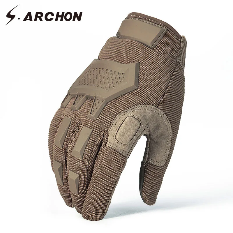 

S.ARCHON Tactical Camouflage Gloves Men Winter Warm Full Finger Military Combat Mittens Paintball Airsoft Camo SWAT Army Gloves