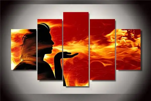 Hd Печать огненные люди живопись на холсте украшение комнаты печать плакат