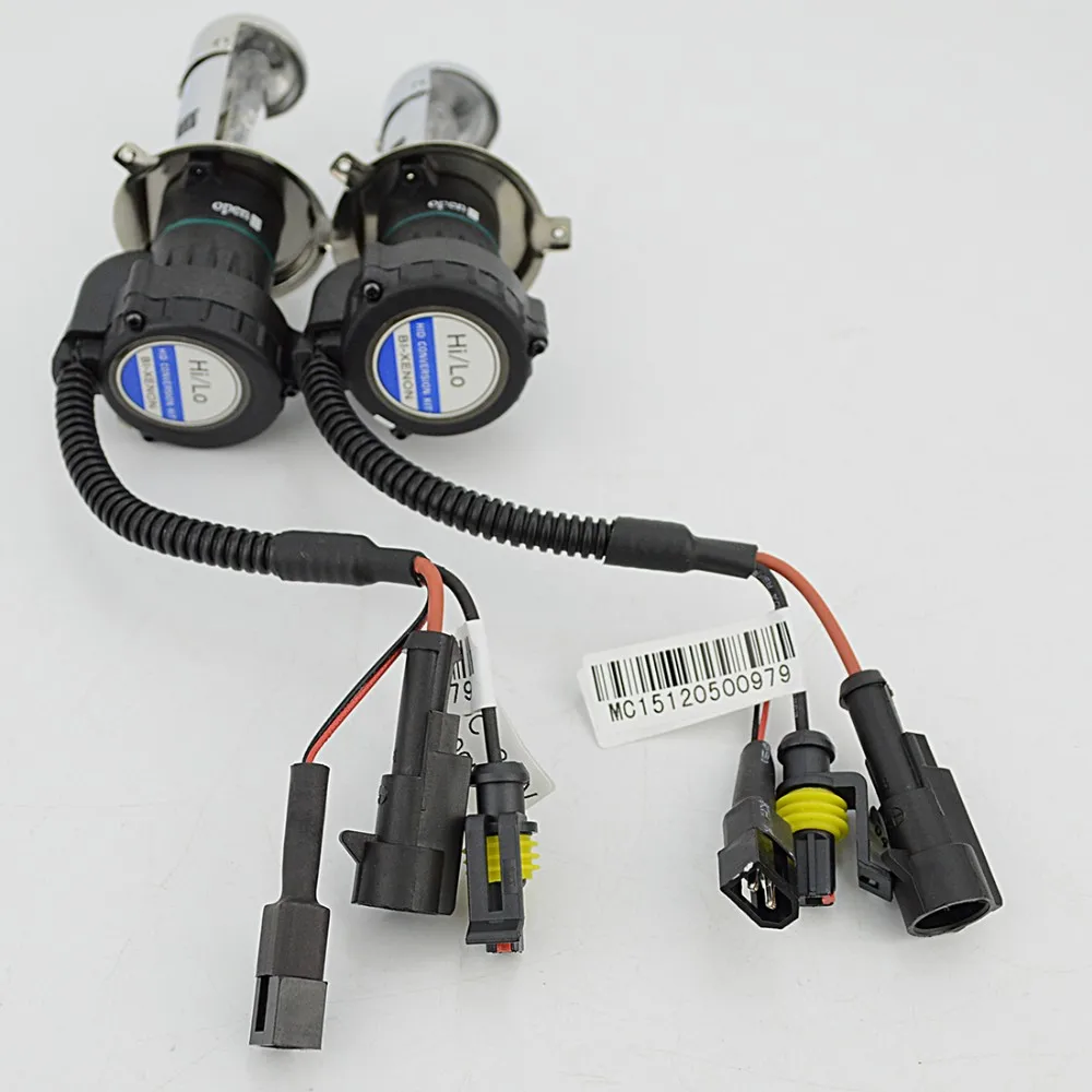 1 пара DC 35w bi xenon H4 3 HID BIXENON Сменная Лампа фара 4300K 6000K 8000K Hi/Lo релейный жгут|bi h4|xenon