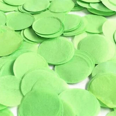 30g/bag 2.5cm Paper Confettis Dots for Wedding Party Decoration Filled in Balloon Party Accessories Festival Celebration Supply - Цвет: Apple Green