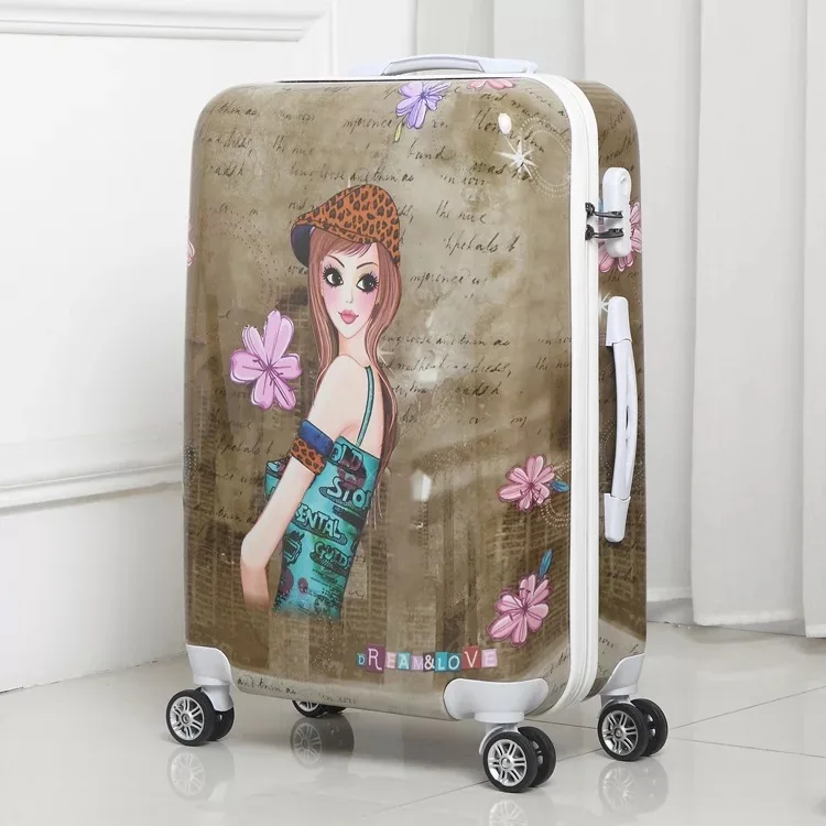 Style22 Новая мода на колёсиках для путешествий костюм чехол 20/22/24/26 дюймов крутящееся колесо тележки Чехол посадки ствол костюм чехол - Цвет: Style22