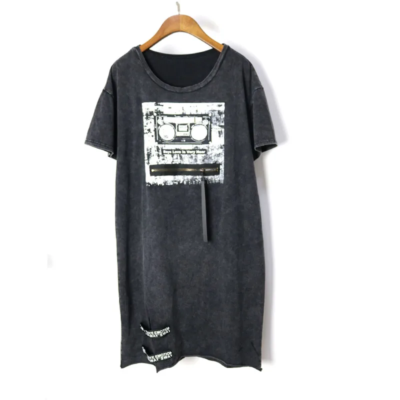 2018 Женская свободная летняя одежда повседневная с коротким рукавом прямая