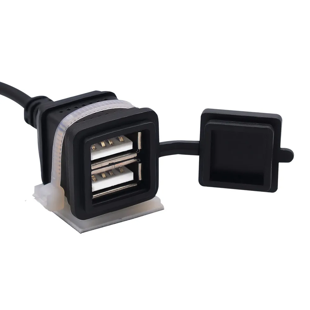 5 V 3A водостойкое зарядное устройство для мотоцикла с двумя usb портами|dual 5v|waterproof