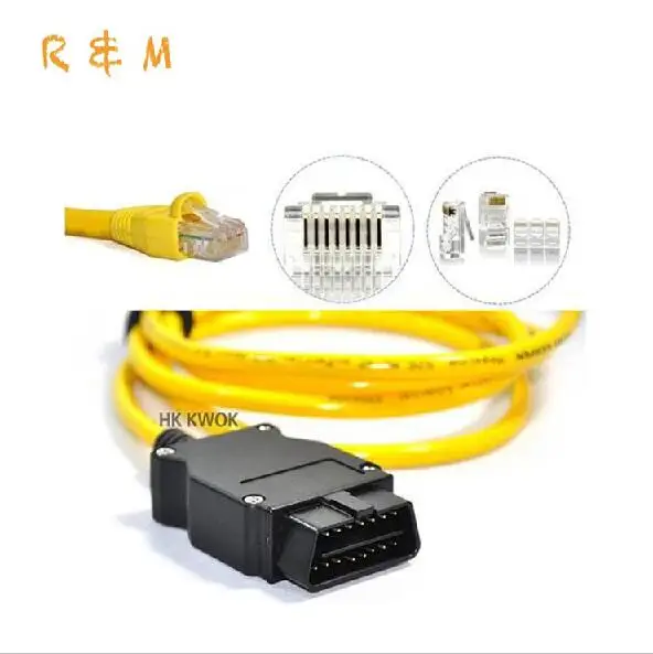 Кабель для передачи данных ENET Ethernet к OBD OBD2 Интерфейс E sys esys 3.23.4 V50.3| |