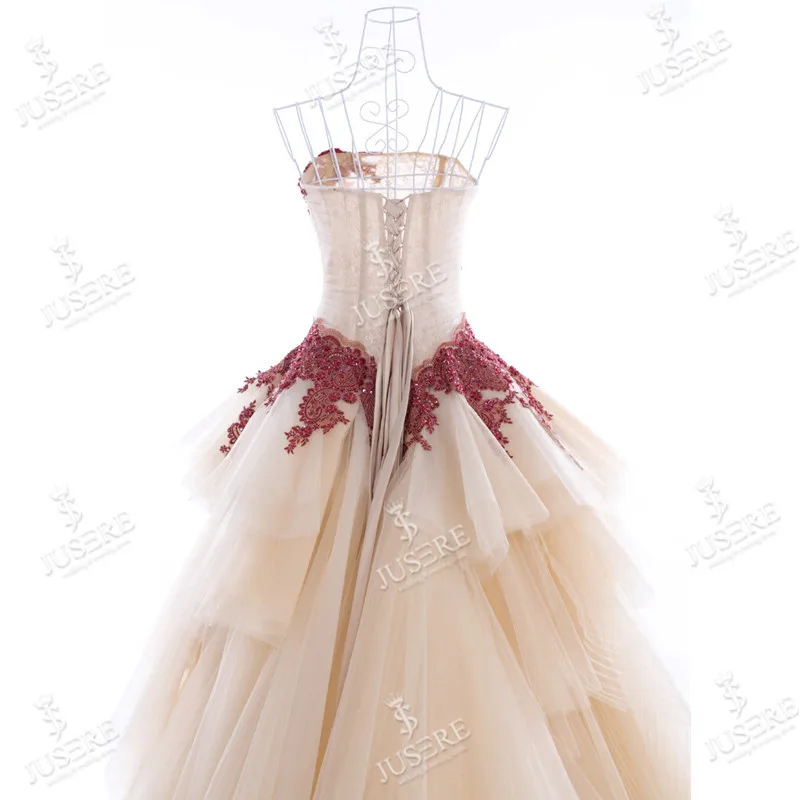 Соблазнительный Асимметричный длинный корсет без бретелек тюль цвета