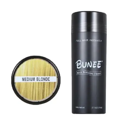 medium blonde fiber Волокна волос загуститель для роста волос распылитель для порошка для волос от облысения на кератиновых пластинах, противодействие обработки продуктов 10 Цвета 27,5 г - Цвет: medium blonde fiber