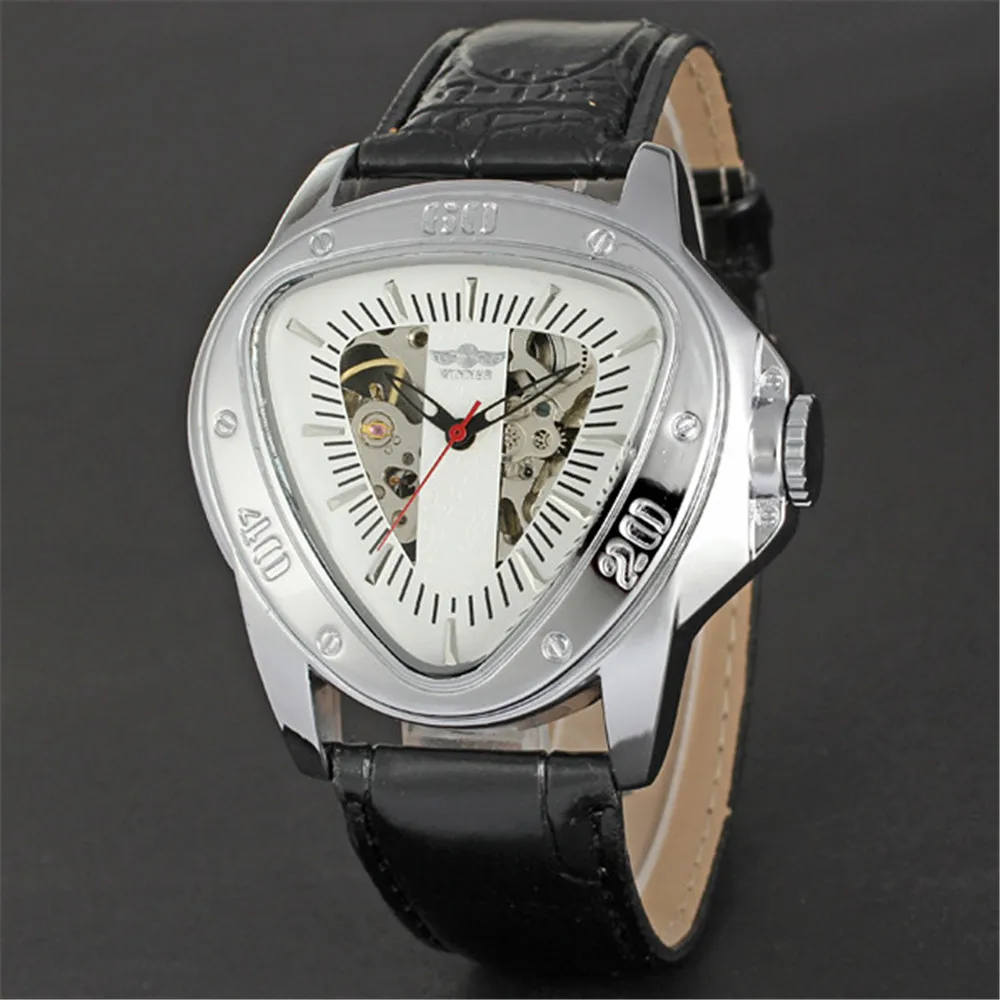 WINNER Топ бренд Роскошные мужские наручные часы военные спортивные автоматические