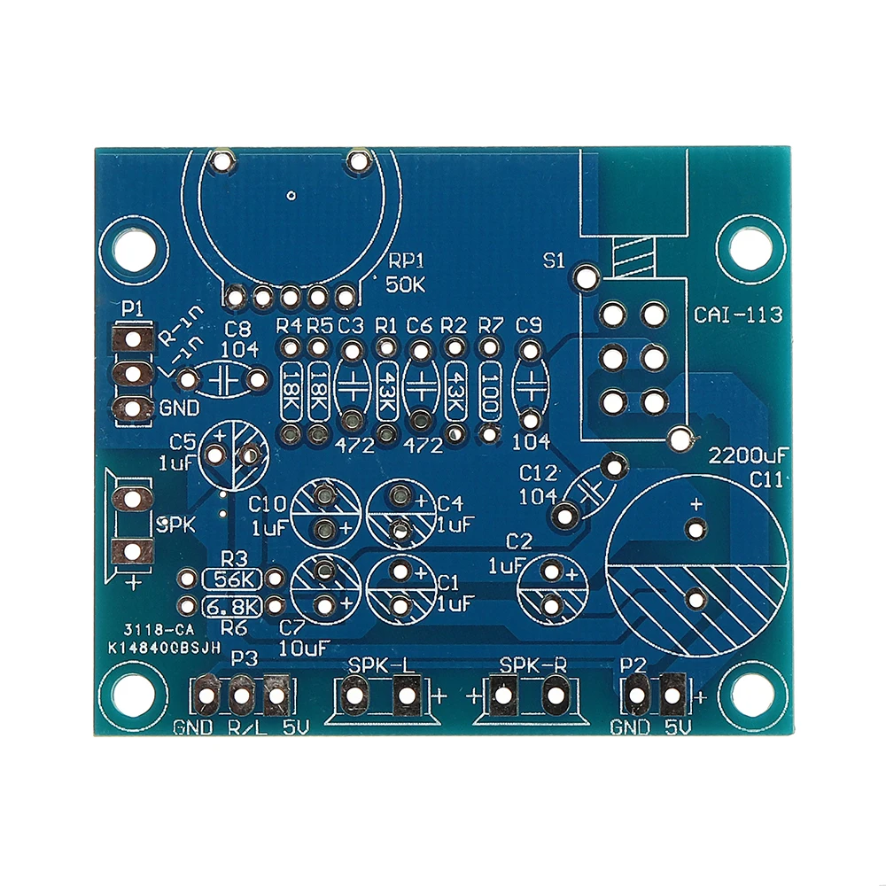 DIY USB стерео динамик производственный Комплект DC 5V тяжелый бас 2,1 канальный активный аудио маленький динамик производственное оборудование