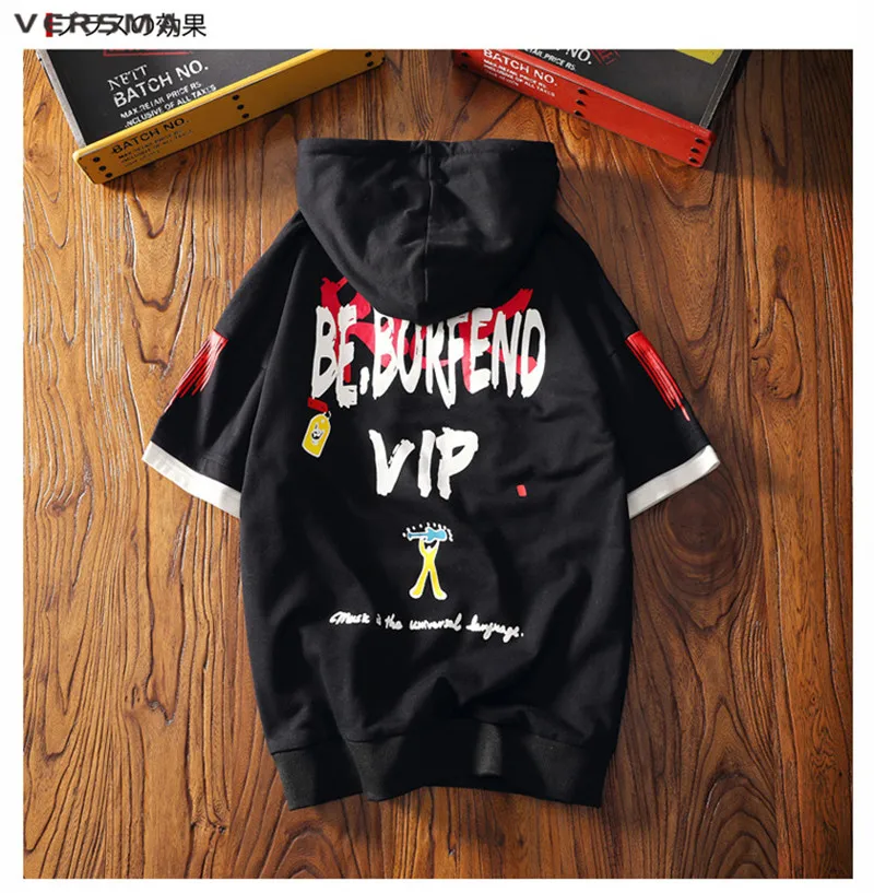 VERSMA японский Harajuku BF винтажная камуфляжная Футболка мужская женская летняя уличная Корейская Ulzzang ретро свободная футболка с капюшоном