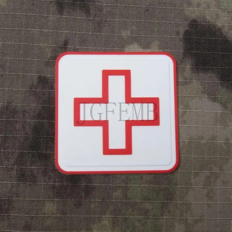 Белый фон красный дизайн красная рамка полый Красный Крест тактические