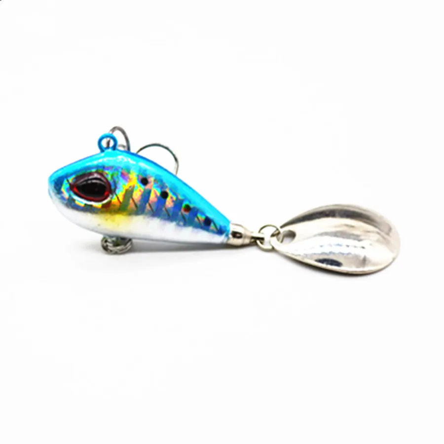 6g10g17g 25g Carp Fishing Bait Lead Fish vib Lure Treble Hook Spoon Rotate Spinner Sequins Jig Metal | Спорт и развлечения